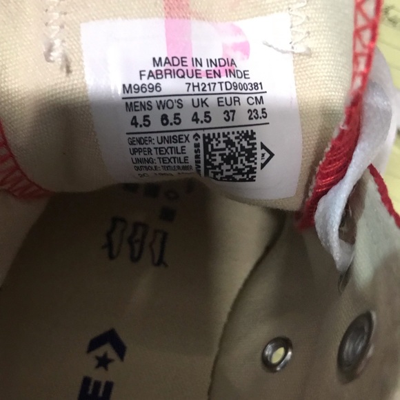 Converse Adult Vulc Ctas Classic LT Red W AUTHENT - Picture 8 of 8